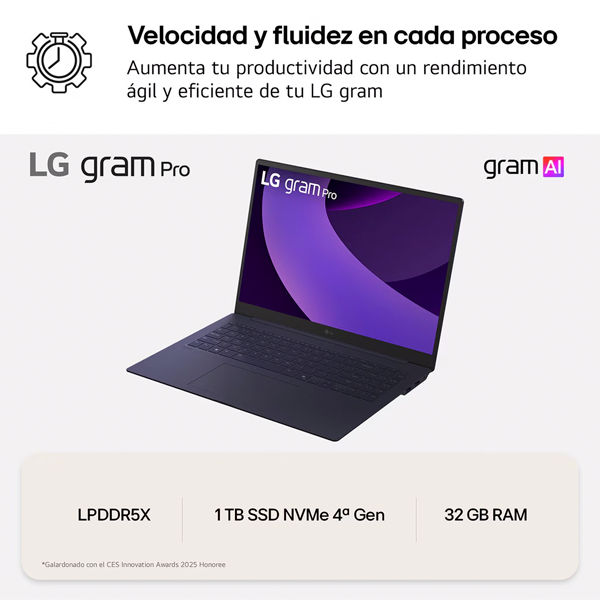 LG Gram 16Z90TS | Intel Core Ultra 9 - 288V