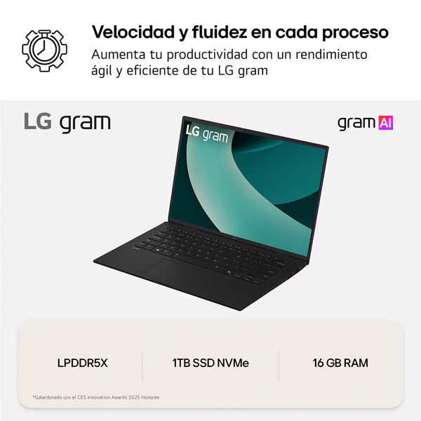 LG Gram 16Z90T | Intel Core Ultra 7 - 255H