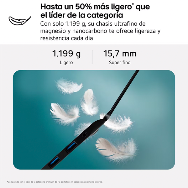Portátil LG Gram 16ZD90T | Intel Core Ultra 7 - 255H