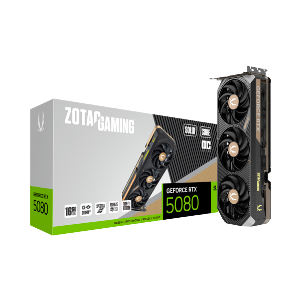 Zotac GeForce RTX 5080 SOLID CORE OC | 16GB GDDR7