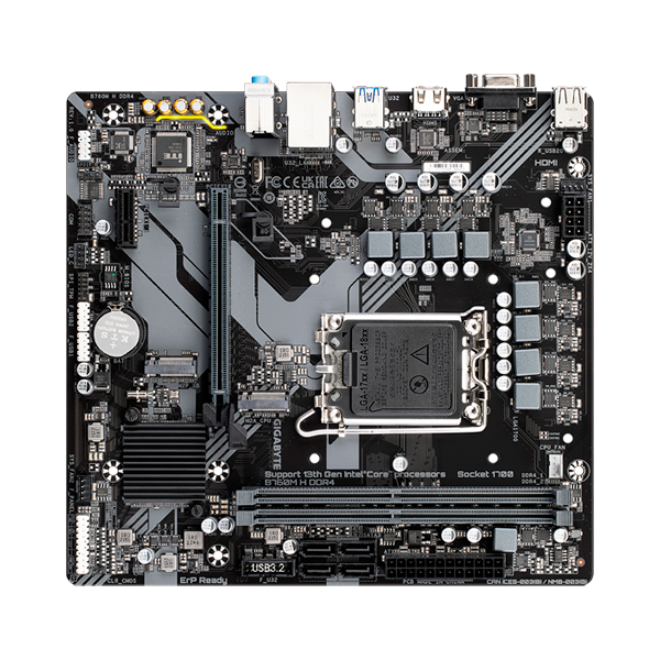 Gigabyte B760M H Micro ATX | socket 1700 | DDR4