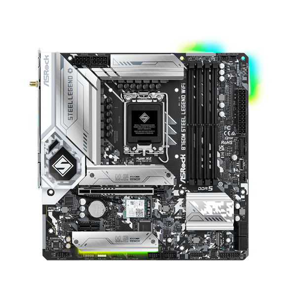 ASRock B760M Steel Legend Micro ATX | Socket 1700 | DDR5