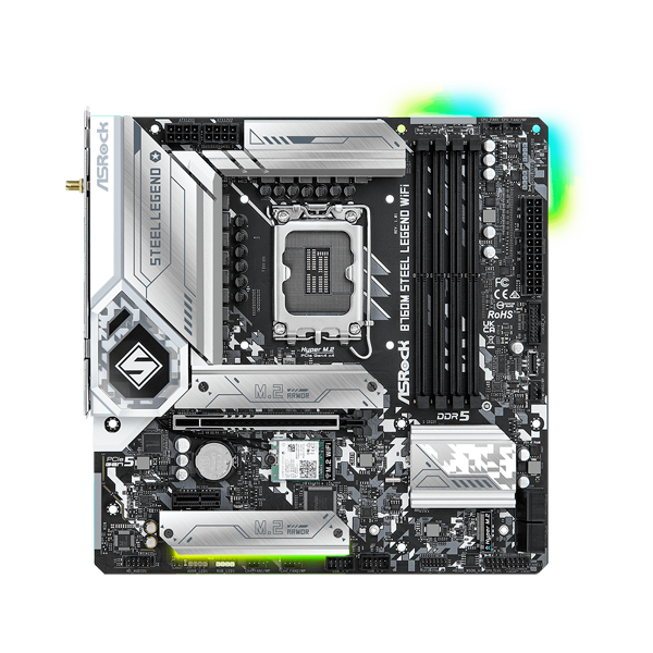 ASRock B760M Steel Legend Micro ATX | Socket 1700 | DDR5