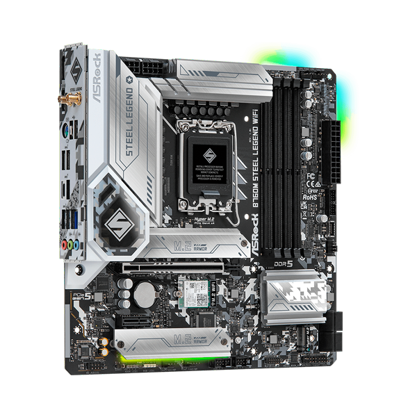 ASRock B760M Steel Legend Micro ATX | Socket 1700 | DDR5