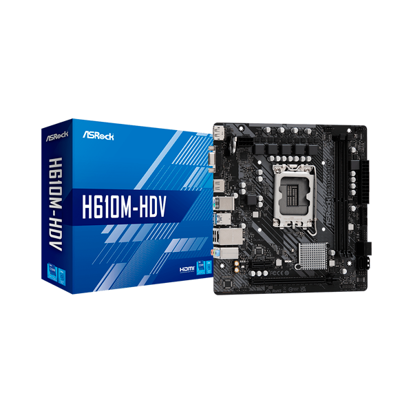 ASRock H610M-HDV Micro ATX | Socket 1700 | DDR4