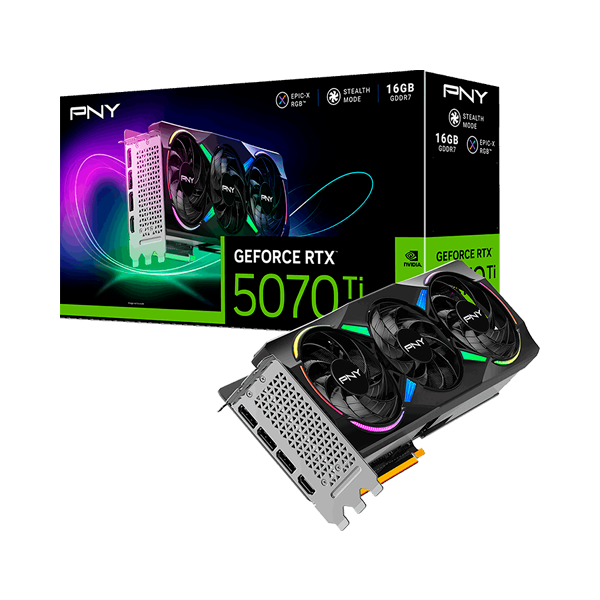 PNY GeForce RTX 5070 Ti EPIC-X RGB | 16GB GDDR7