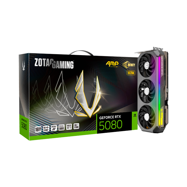 Zotac GeForce RTX 5080 AMP Extreme INFINITY ULTRA | 16GB GDDR7