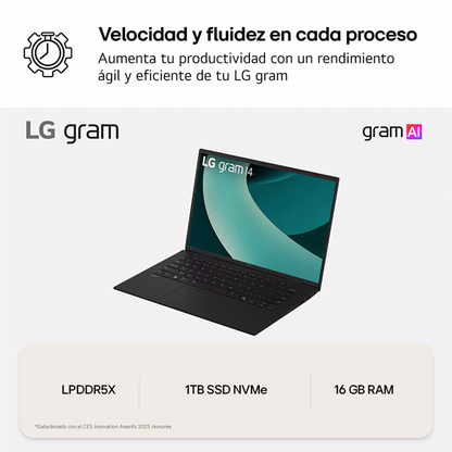 LG Gram 14ZD90T | Intel Core Ultra 7 - 255H