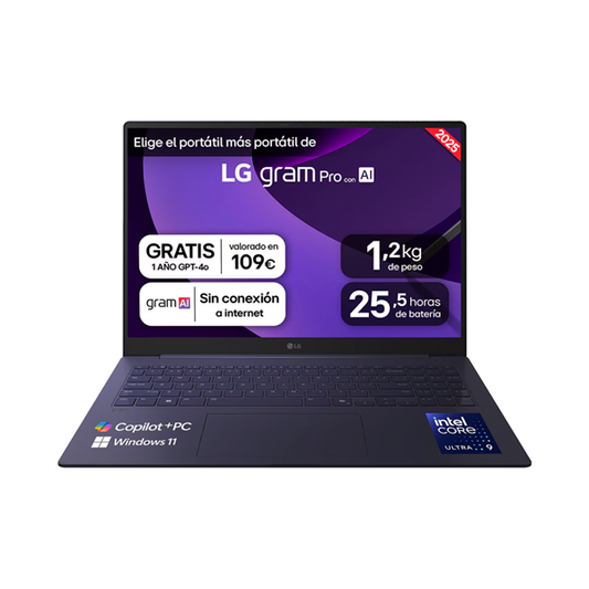 LG Gram 16Z90TS | Intel Core Ultra 9 - 288V