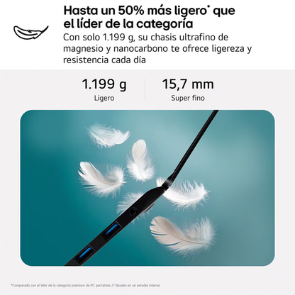 Portátil LG Gram 16ZD90T | Intel Core Ultra 7 - 255H