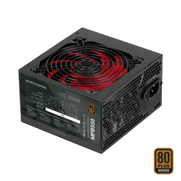 Mars Gaming MPB550SI | 550W 80+ Bronze