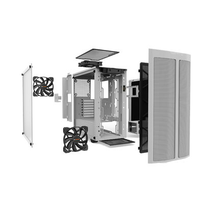 BeQuiet! Pure Base 500DX Blanco | Semitorre ATX