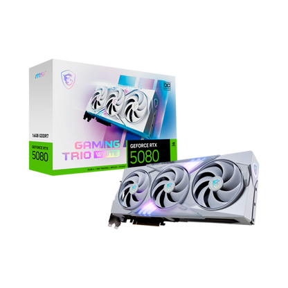 MSI GeForce RTX 5080 16G Trio OC White | 16GB GDDR7