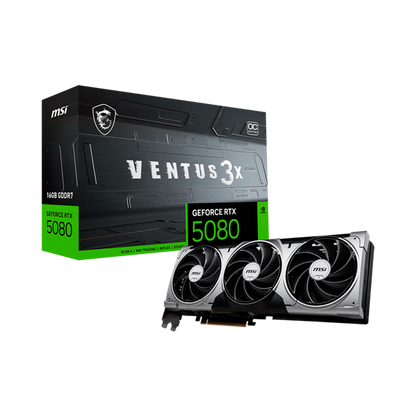 MSI GeForce RTX 5080 Ventus 16G 3X OC Plus | 16GB GDDR7